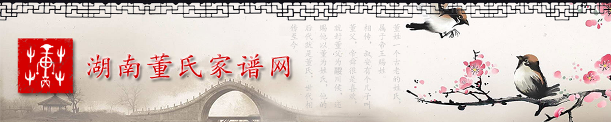 湖南董氏家谱网